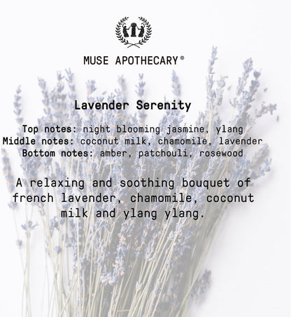 Muse Apothecary Linen Ritual - Aromatic, Soothing, and Relaxing Linen Spray for Bedding, Laundry and Fabric Spray Freshener - Infused with Aromatherapy Essential Oils - Lavender Serenity