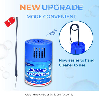 Automatic Toilet Bowl Cleaners Bottles, 3 Pack Long-Lasting Blue Toilet Cleaner Tablets, Septic Safe Toilet Tank Cleaner for Stain Prevention & Odor removal, Up to 3 Months each bottle