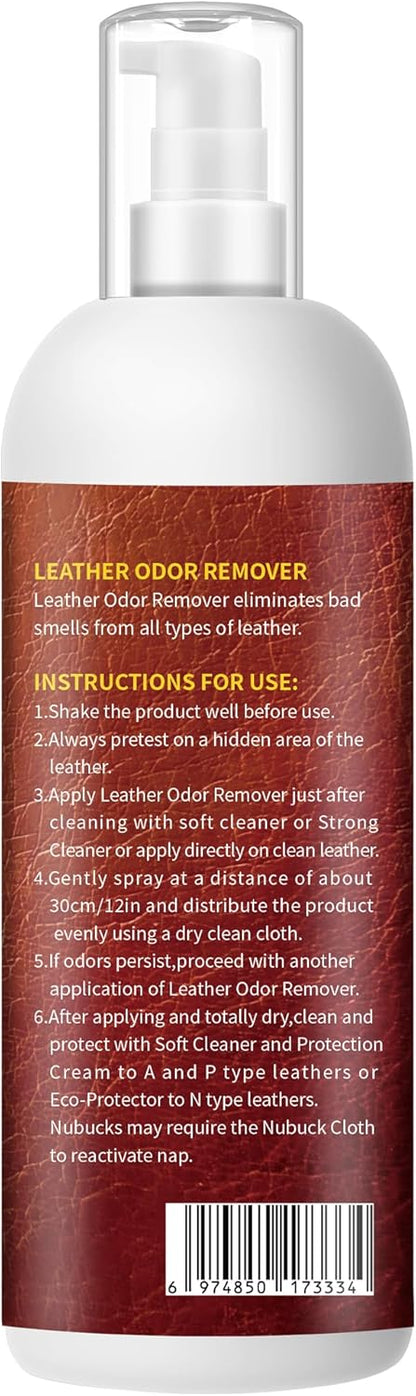 Leather Odor Remover Cream for Couches, Furniture, Car Interiors, Jackets, Shoes Unscented 6.76 Fl Oz