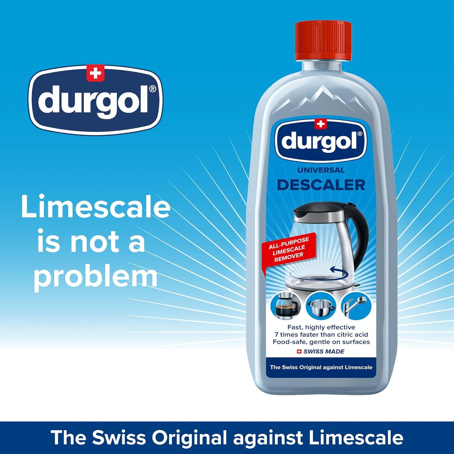 Durgol Universal Multipurpose Descaler/Decalcifier for Kitchen and Household Items, 25.4 Ounce