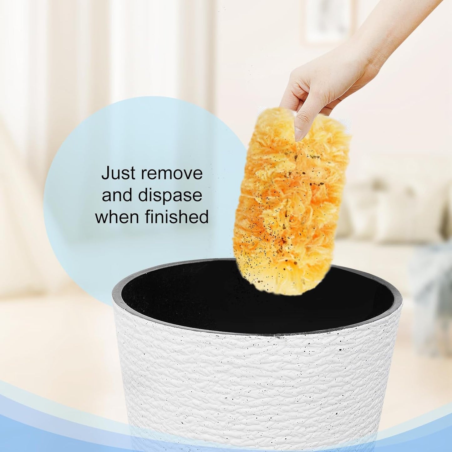 20 Count Duster Refill Compatible with Swiffer Hand Duster, Lavender Flavor Disposable Heavy Duty Duster Refills, Dusters Refills for Cleaning, Blinds & Ceiling Fan (Handle is Not Included)