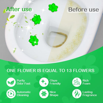 YUCO Toilet Gel Stamps Floral Shaped Toilet Bowl Cleaner Gel, Helps to Clean the Toilet, Preventing Urine Stains and Limescale Keeping it Fresh and Clean(Pack of 1, Ocean)