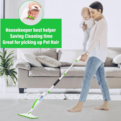 Mops for Floor Cleaning Wet Spray Mop with 14 oz Refillable Bottle and 2 Washable Microfiber Pads Home or Commercial Use Dry Wet Flat Mop for Hardwood Laminate Wood Ceramic