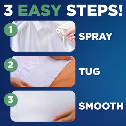 Downy Wrinkle Releaser Spray All In One Wrinkle Release Spray Travel Size, Odor Eliminator, Static Remover Fabric Refresher & Ironing Aid for Clothes 3 Fl Oz (Pack of 2), Crisp Linen Scent