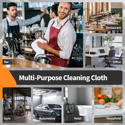 FIXSMITH Microfiber Cleaning Cloth - Pack of 8, Size: 12 x 16 in, Multi-Functional Cleaning Towels, Highly Absorbent Cleaning Rags, Lint-Free, Streak-Free Cleaning Cloths for Car Kitchen Home