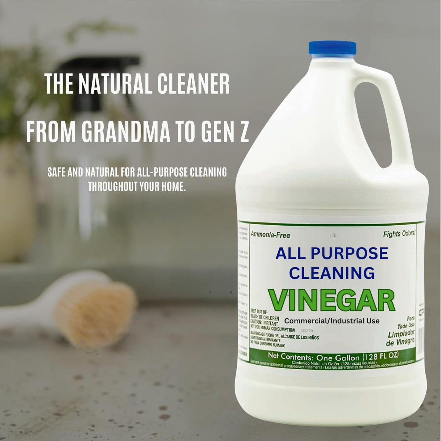 All Purpose Cleaning Vinegar, 5% Acidity | Multi-Purpose Household Surface Cleaner, Safe for Laundry, Effective Deodorizer, Ready to Use- 1 Gallon (Pack of 1)