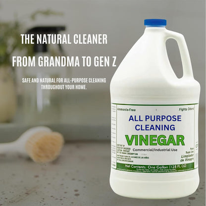 All Purpose Cleaning Vinegar, 5% Acidity | Multi-Purpose Household Surface Cleaner, Safe for Laundry, Effective Deodorizer, Ready to Use- 1 Gallon (Pack of 1)