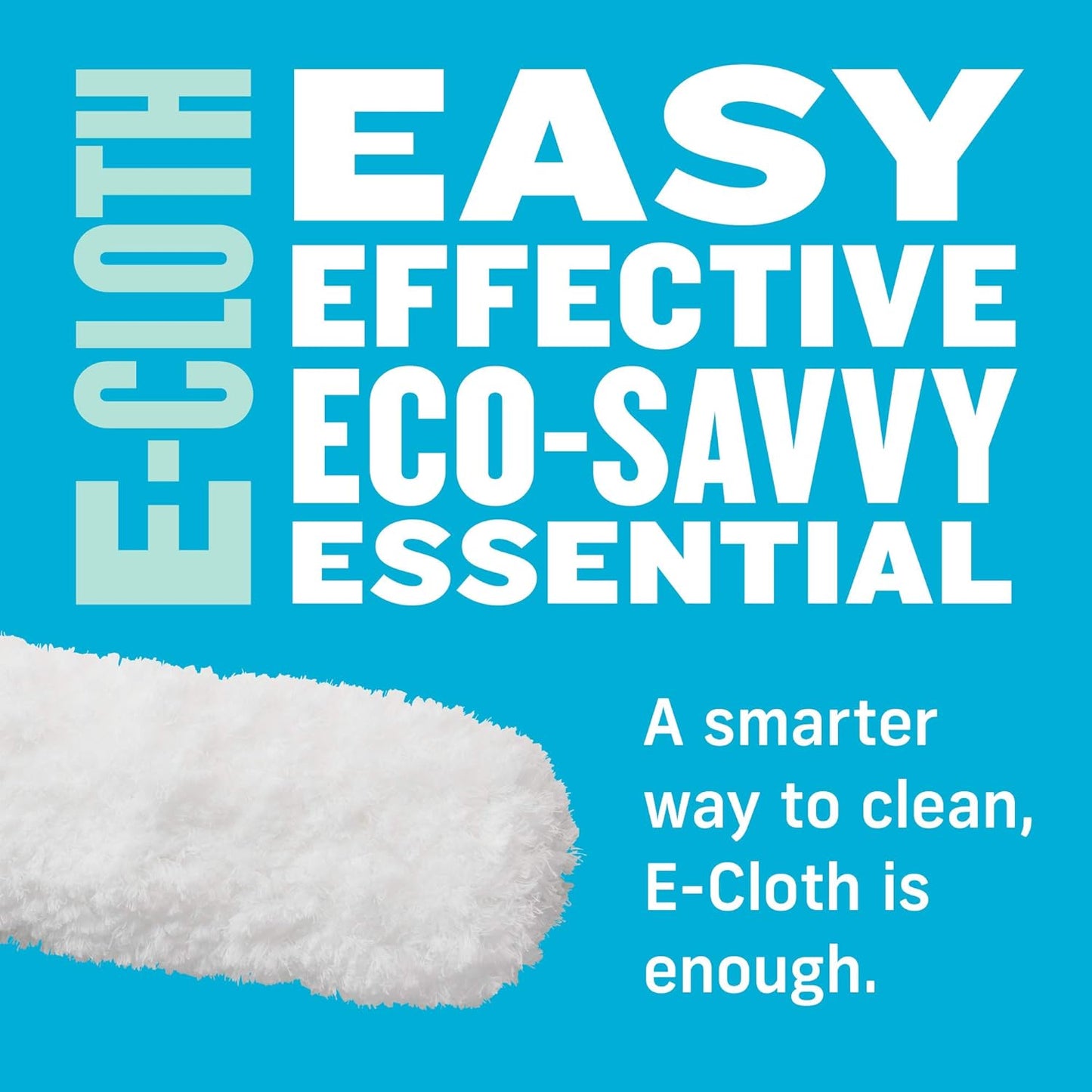 E-Cloth Flexi-Edge Floor & Wall Duster Head - Reusable Microfiber Dust Mop Replacement for Floor Cleaning, Traps Dust, Pet Hair & Debris, Washable, Hardwood, Tile, Wood, & Laminate - 1 Pack