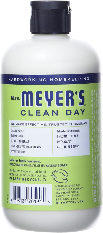 MRS. MEYER'S CLEAN DAY Baking Soda Cream Cleaner, Cuts Grease, Scratch-Free Polish, Lemon Verbena, 16 Fl Oz, Pack of 1
