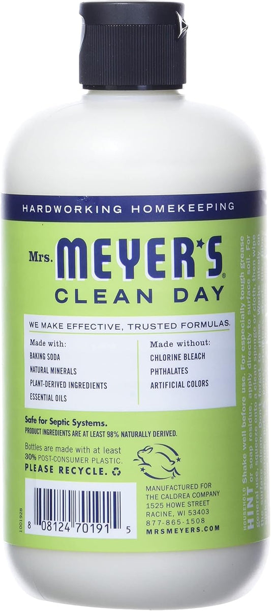MRS. MEYER'S CLEAN DAY Baking Soda Cream Cleaner, Cuts Grease, Scratch-Free Polish, Lemon Verbena, 16 Fl Oz, Pack of 1