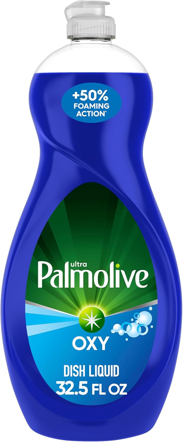 Palmolive Ultra Dishwashing Liquid Dish Soap, Oxy Power Degreaser - 32.5 Fl Oz (Pack of 4)