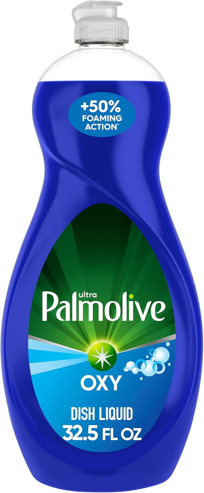 Palmolive Ultra Dishwashing Liquid Dish Soap, Oxy Power Degreaser - 32.5 Fl Oz (Pack of 4)