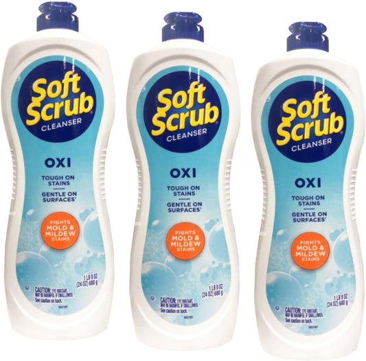 Soft Scrub Oxi Cleanser, 24 Ounce, (Pack of 3)