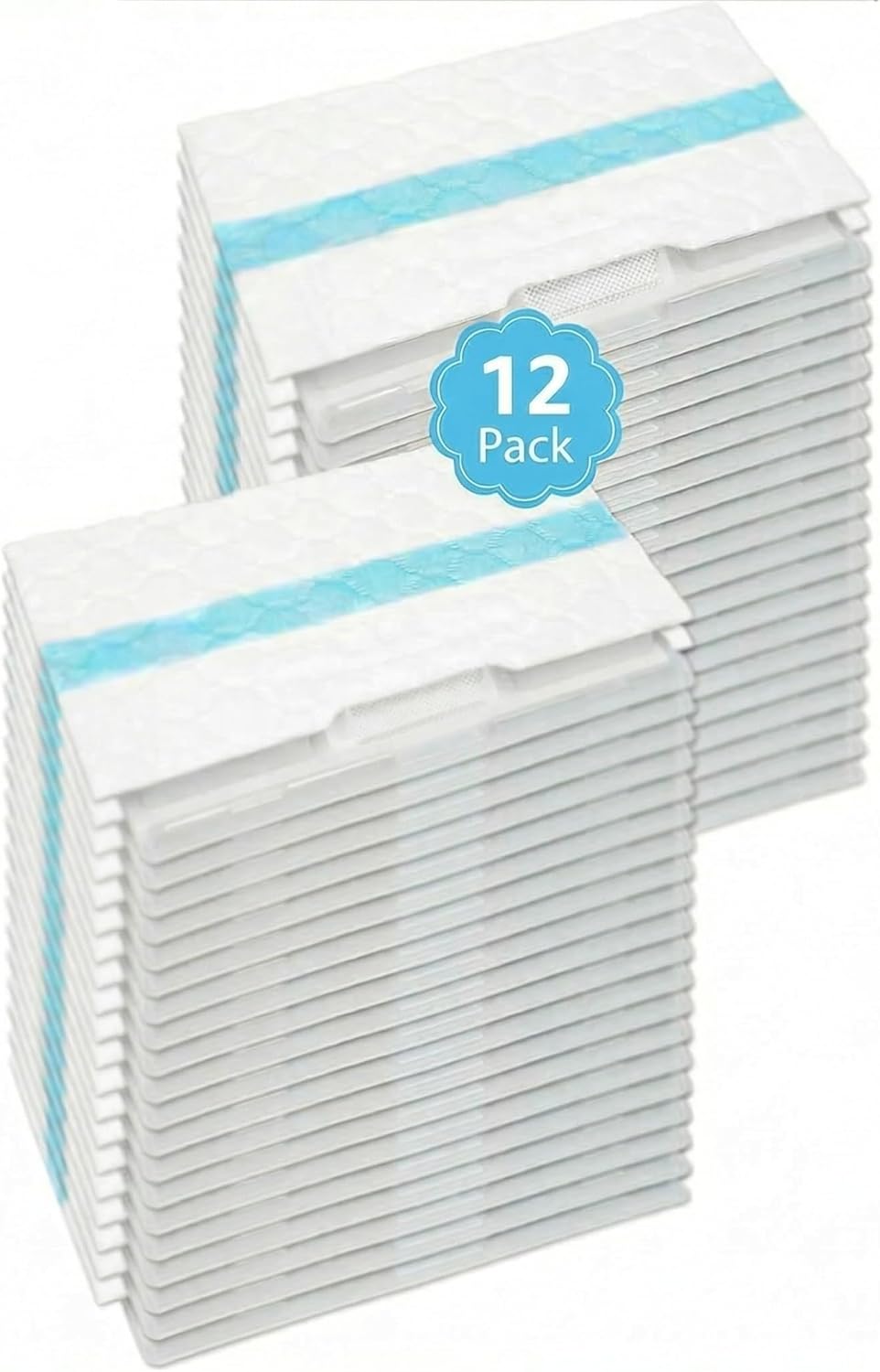 12PC Disposable Mopping Pad Refills - Compatible with Shark VACMOP and Pro Series (VM252, VM251, VM250, VM200, VC205, QM250, VM190, VM200P12, VMP30) 3