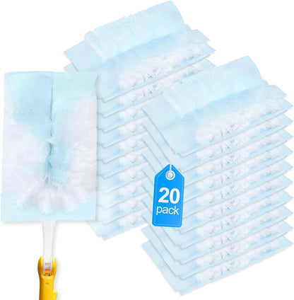 20 Count Duster Refill Compatible with Swiffer Hand Duster, Lavender Flavor Disposable Heavy Duty Duster Refills, Dusters Refills for Cleaning, Blinds & Ceiling Fan (Handle is Not Included)