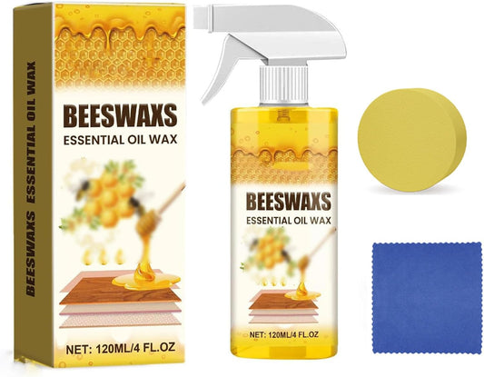Beeswax Wood Polish Spray, Beeswax Spray Furniture Polish, BeeswaxWood Polishes‌ For Furniture, BeeswaxFurniture Polishes‌, for Wood Floors and Wooden Cabinet (1 PCS)