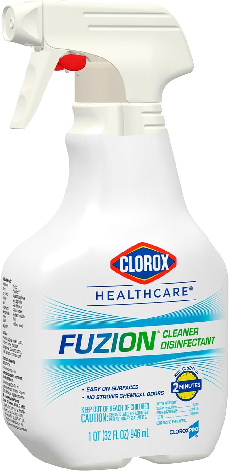 Clorox Healthcare Fuzion Cleaner Disinfectant Spray, 32 Fluid Ounces (Package May Vary)