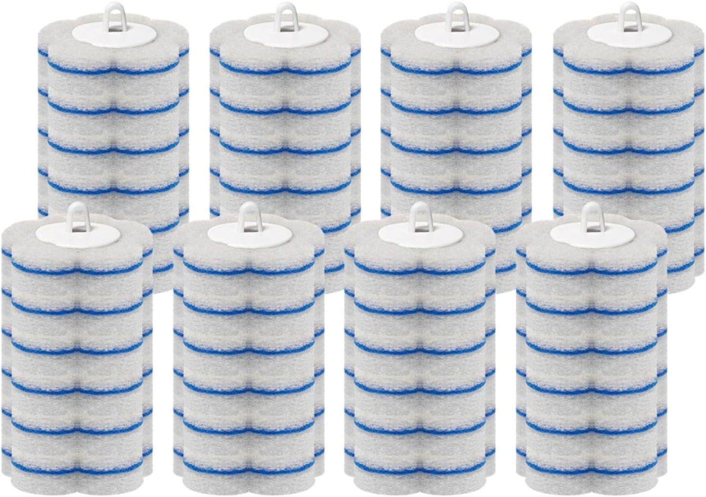 48 Count Disposable Toilet Brush Refill Pads, Disposable Toilet Bowl Wand Refills, Toilet Cleaning Refills, Toilet Scrubber Refills, Brush Head Replacement