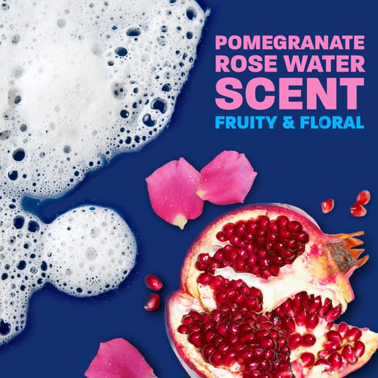 Dawn EZ Squeeze Gentle Clean Liquid Pomegranate & Rose Water Hand Dish Soap, 24.3 Fl Oz (Pack of 2) bundled with Heavy Duty Scotch Brite Sponge