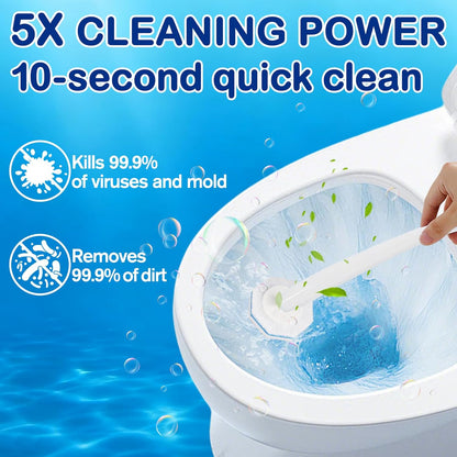 100 Count Toilet Wand Refills for Clorox Toilet Wand - Upgrade 3-Layer Thickened Toilet Brush, Replacement Heads for Clorox Toilet Wand Refills, 5X Cleaning Power | No Falling Apart