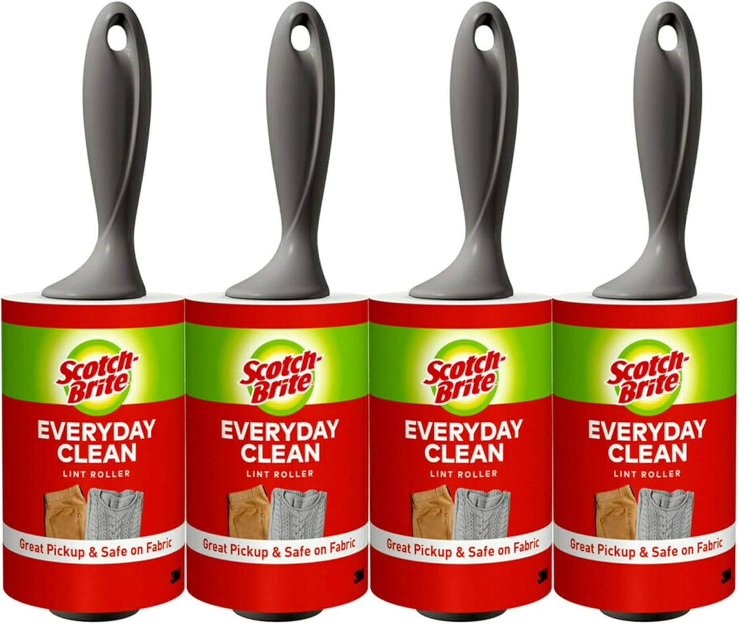Scotch-Brite Everyday Clean Lint Roller, 95 Sheets, Multi-Purpose Pet Hair, Fuzz, and Lint Remover for Clothes, Furniture, Vehicle Upholstery, and More
