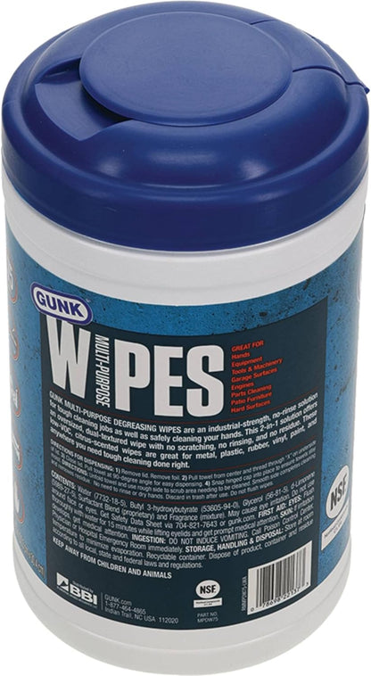Gunk MPDW30-6PK Wipes 8 x 12 inch, 30-Count, 6 Pack