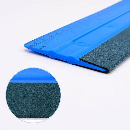 NEWISHTOOL Vinyl Wrap Squeegee for Vinyl, Big Size Wallpaper Smoothing Squeegee, 3 Pack 25CM Decals Squeegee with Ruler & Micro Suede Felt Edge for Sign Making Graphic Window Tint Film Application