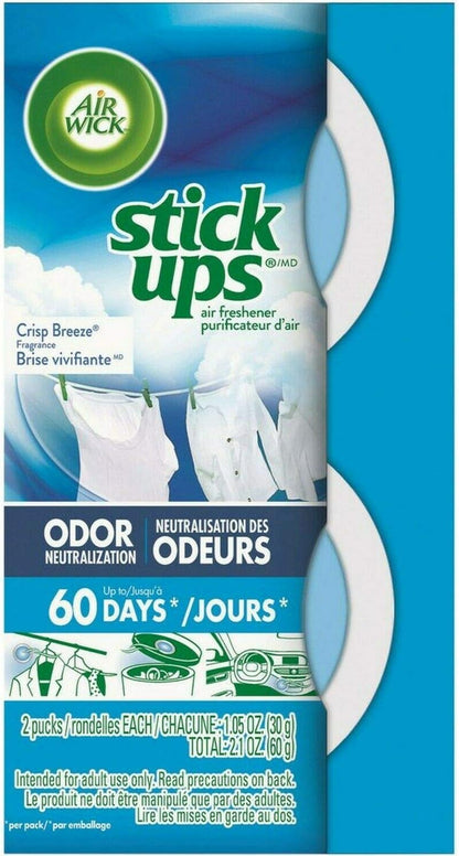 Air Wick Stick Ups Air Freshener, Sparkling Citrus, 2 ct (Pack of 2)