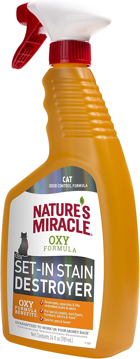 Nature's Miracle Just for Cats Oxy Stain and Odor Remover, 24 fl oz