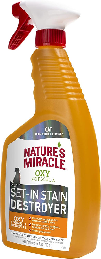 Nature's Miracle Just for Cats Oxy Stain and Odor Remover, 24 fl oz
