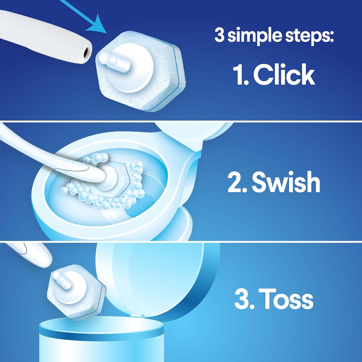 Clorox ToiletWand Disposable Toilet Cleaning System, Spring Cleaning Essential, ToiletWand, Storage Caddy, and 16 Disinfecting ToiletWand Scrubbing Pad Refills