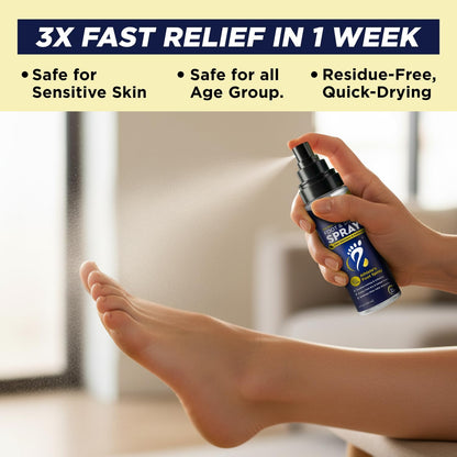 Tea Tree Foot Odor Spray - Mint Blast Shoe Deodorizer for Smelly Feet, Athletes Foot Spray Odor Eliminator No More Smelly Shoes or Stinky Feet | Removes, Controls & Prevents Odors - 120ml Made in USA