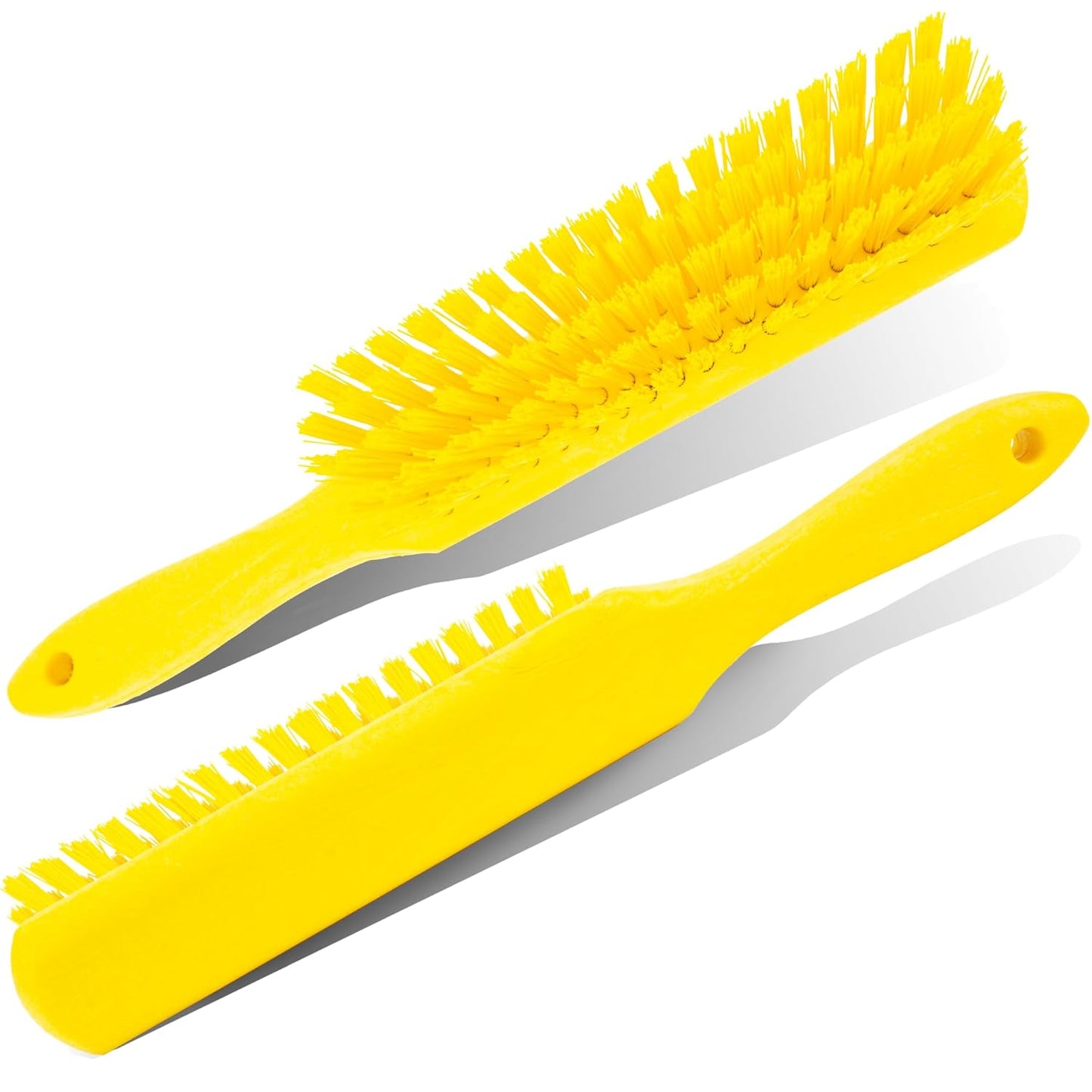 SPARTA Handheld Soft Counter Brush 8 Inch Bristle Span, Multi-Use Dust Brush with 5 Inch Handle for Tables, Countertops, and Delicate Surfaces, Polyester, Orange