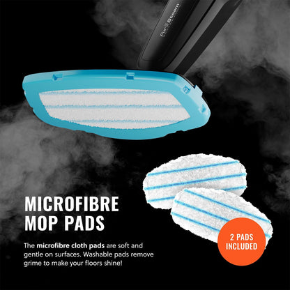 PurSteam 10-in-1 Steam Mop, Floor Steamer with Detachable Handheld Steam Cleaner for Tile, Hardwood Floors