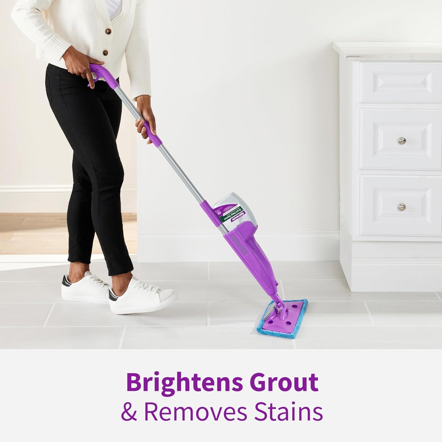 Rejuvenate Grout Deep Cleaner Cleaning Formula Instantly Removes Years of Dirt Build-Up to Restore Grout to the Original Color (32 fl oz)