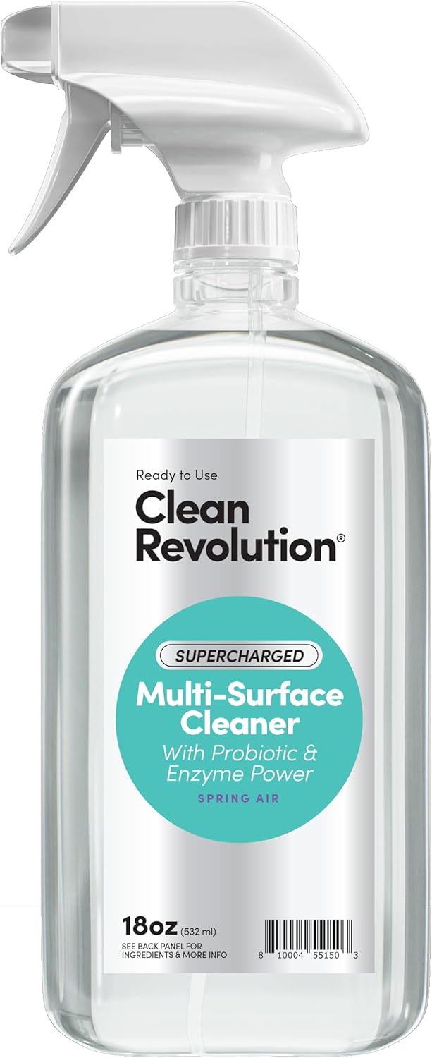 Clean Revolution Multi Surface Cleaner Refill Supply, Non-Toxic, Eco-Friendly & Plant-Based, Ready to Use, Lemon & Herbs, 128 Fl Oz (1 Gallon)