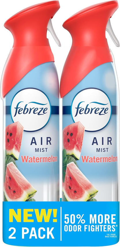 Febreze Air Mist Air Freshener Spray, Odor-Fighting Room Spray, Air Fresheners for Home and Bathroom and Kitchen, Aerosol Can, Downy April Fresh Scent, 8.8oz (Pack of 2)