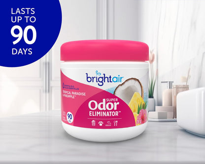 Bright Air 14 oz. Super Odor Eliminator, For Medium-Size Spaces, Cool & Clean Scent, Case of 6,Air Freshener, Natural Essential Oils, Lasts Up to 90 Days Each