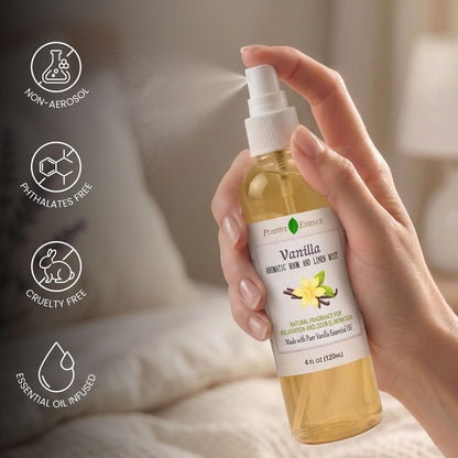 Lavender Room and Pillow Spray, Natural Aromatherapy Sleep Spray with Lavender Essential Oil for Relaxation, Fabric & Bedding Mist, Non-Aerosol Odor Neutralizer