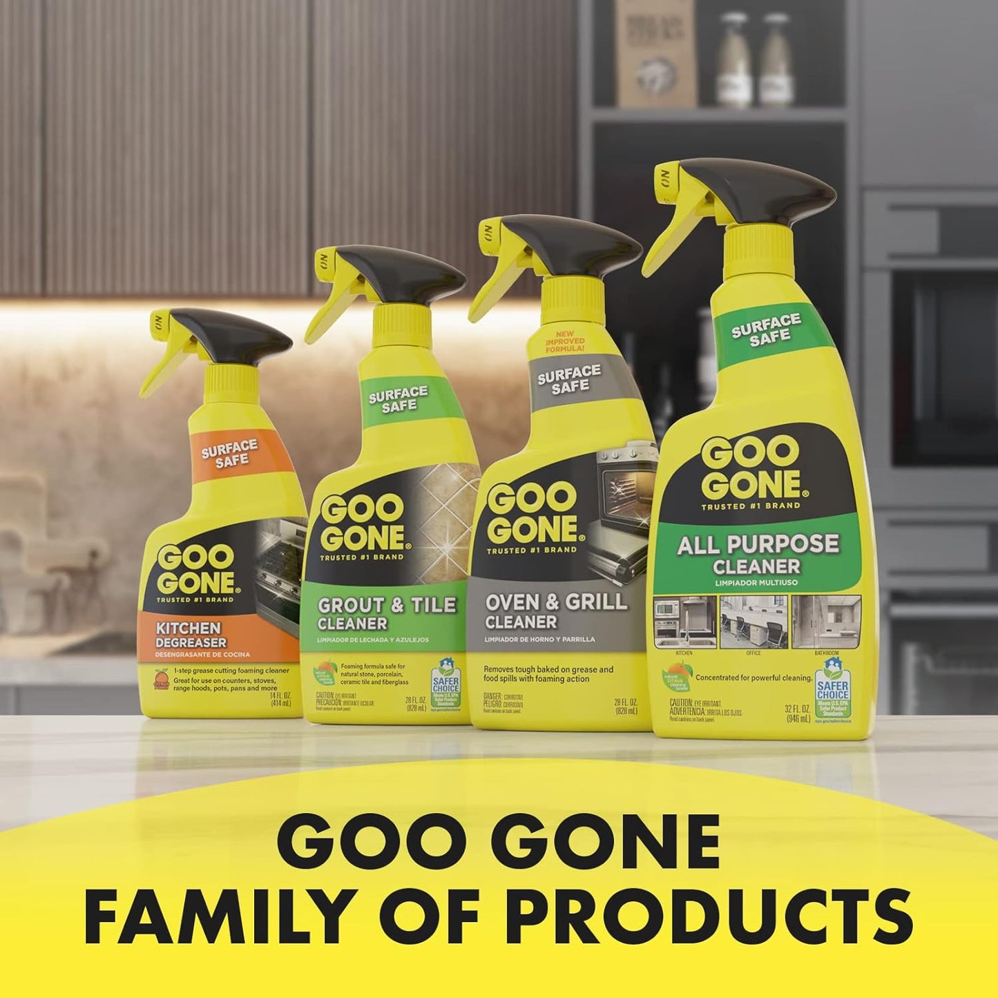 Goo Gone Kitchen Degreaser - Removes Kitchen Grease, Grime and Baked-on Food - 28 Fl. Oz.