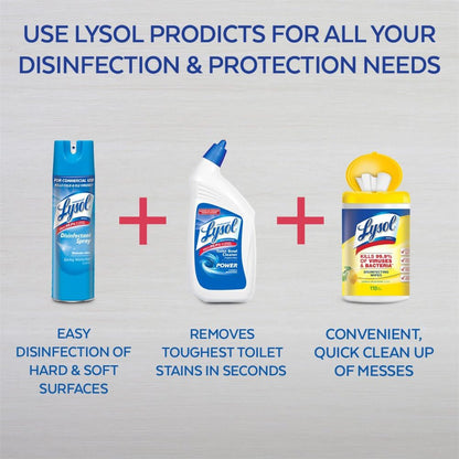 Lysol Disinfectant Spray, Sanitizing and Antibacterial Spray, For Disinfecting and Deodorizing, Crisp Linen, 12.5 Fl Oz (Pack of 2)
