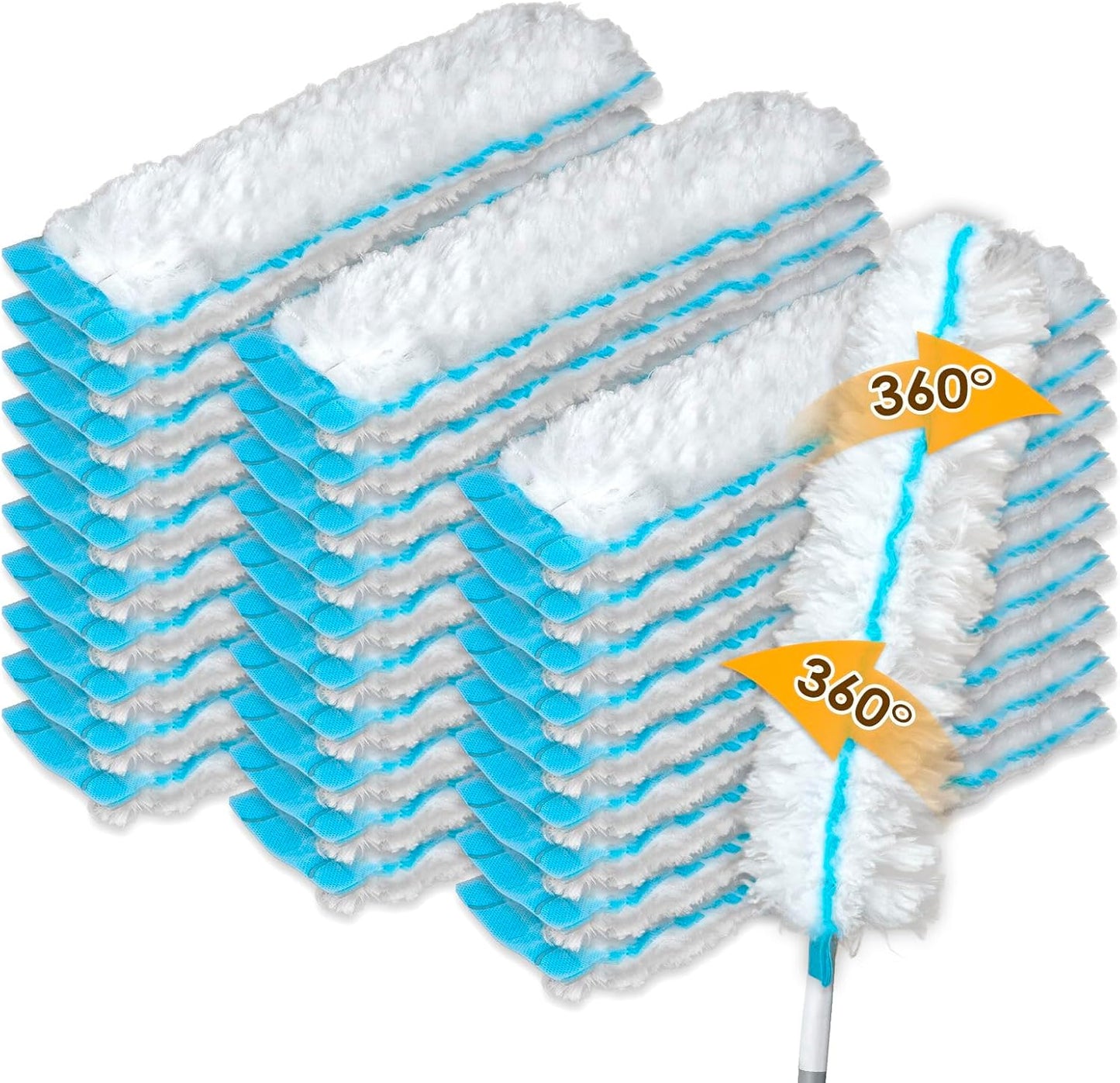 (10 Count) Duster Refills Compatible with Bona Extendable Dusting Kit and The Bona Compact Dusting Kit, Disposable Dust Removal Brush Heads for Electronics, Furniture, Car Interior