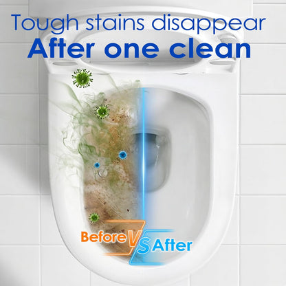 Disposable Toilet Brush with 30 Refills - Toilet Cleaning Supplies,Toilet Wand Kit with 30 High-Performance Refills,Wall Mounted Toilet Brush Holder Set for Deep Cleaning,Hygienic Bathroom Maintenance