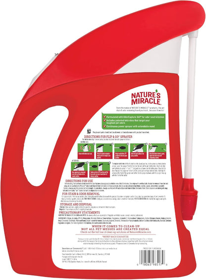 Nature’s Miracle Advanced Stain and Odor Eliminator Dog Spray, Fresh Scent, Severe Mess Enzymatic Formula For Tough Pet Messes, 32 oz