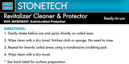 StoneTech Revitalizer Cleaner and Protector for Natural Stone Countertops and Surfaces, 24-Ounce Spray, Citrus Scent