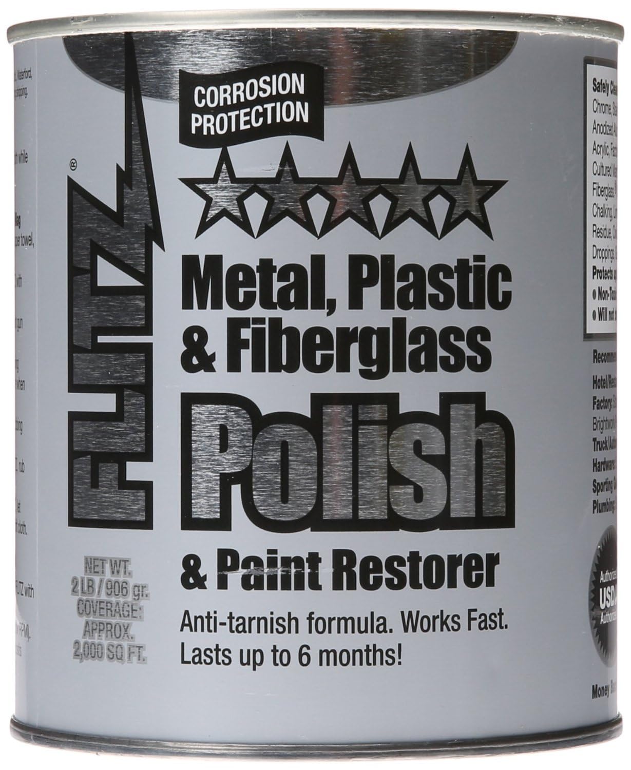 Flitz Metal Polish Paste - 1.76oz USA-Made Polish for Solid Chrome, Stainless Steel, & Aluminum - Non-Abrasive for Light Oxidation - Requires Manual Buffing - Not for Plated/Coated Surfaces (1 Pack)