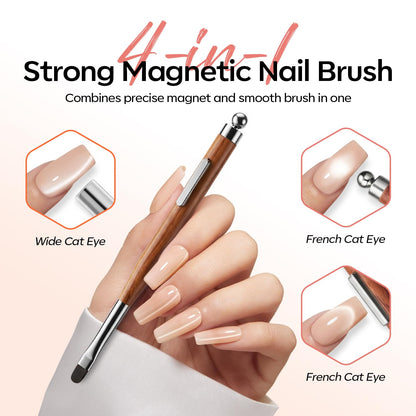 Modelones Nail Art Brushes Set, Nail Brush kit Gel Polish, Extension Gel, Liner, Clean up, Carving, Apex Building, Dotting Pens Professional Tools for Drawing Painting 3D Design Salon & DIY Use