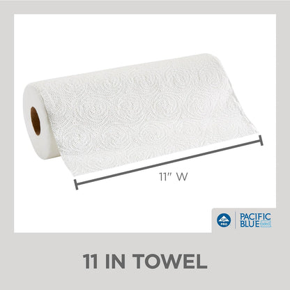 Georgia-Pacific Pacific Blue Select 2-Ply Perforated Roll Paper Towels by Georgia-Pacific Pro, 100 Sheets Per Roll, 30 Rolls Per Case,white - 27300