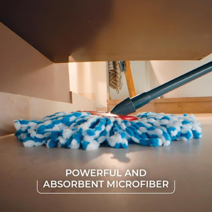 O-Cedar Genuine RinseClean Deep Clean Spin Mop Head Replacement (1-Pack) | 40% More Cleaning Power | Microfiber Refill | Machine Washable | Compatible with O-Cedar EasyWring RinseClean Spin Mop System