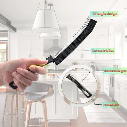 Crevice Cleaning Brush, Multifunctional Cleaning Brush Tool, Bathroom Gap Brush,Grout Brush, Cleaning Tools for Toilet, Bathrooms, Kitchens, Bathtub, Faucets, Sink, Windows，12pcs